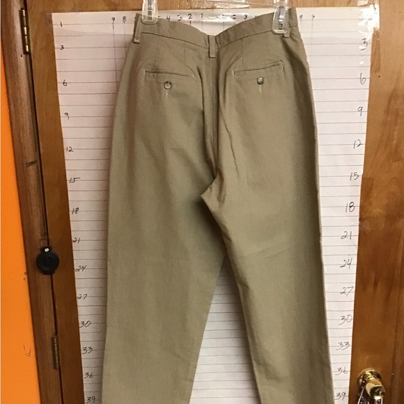 Lee women's khaki color pants with light colored stripe 10 medium - Picture 2 of 7